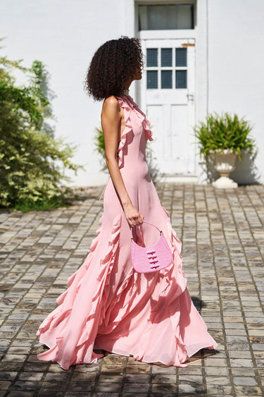 SAU LEE mini sau TWEED MINI BAG - Baby Pink
