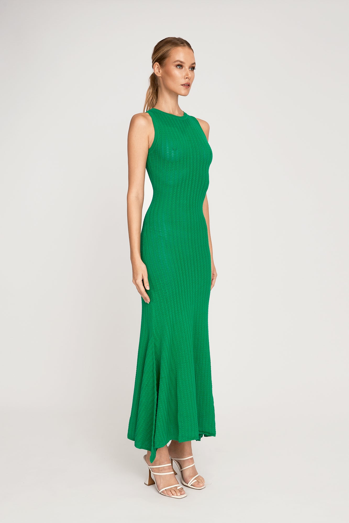 Angela Knit Dress - Green - SAU LEE