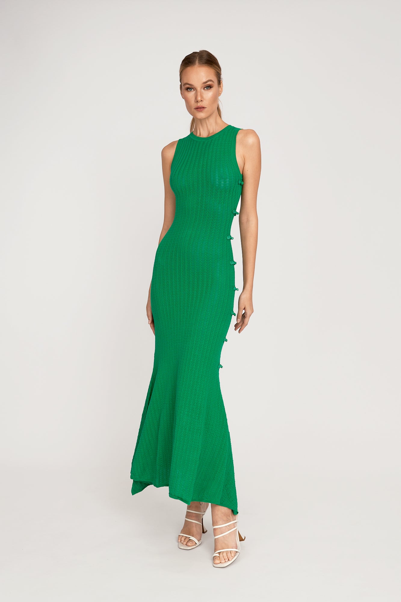 Angela Knit Dress - Green - SAU LEE