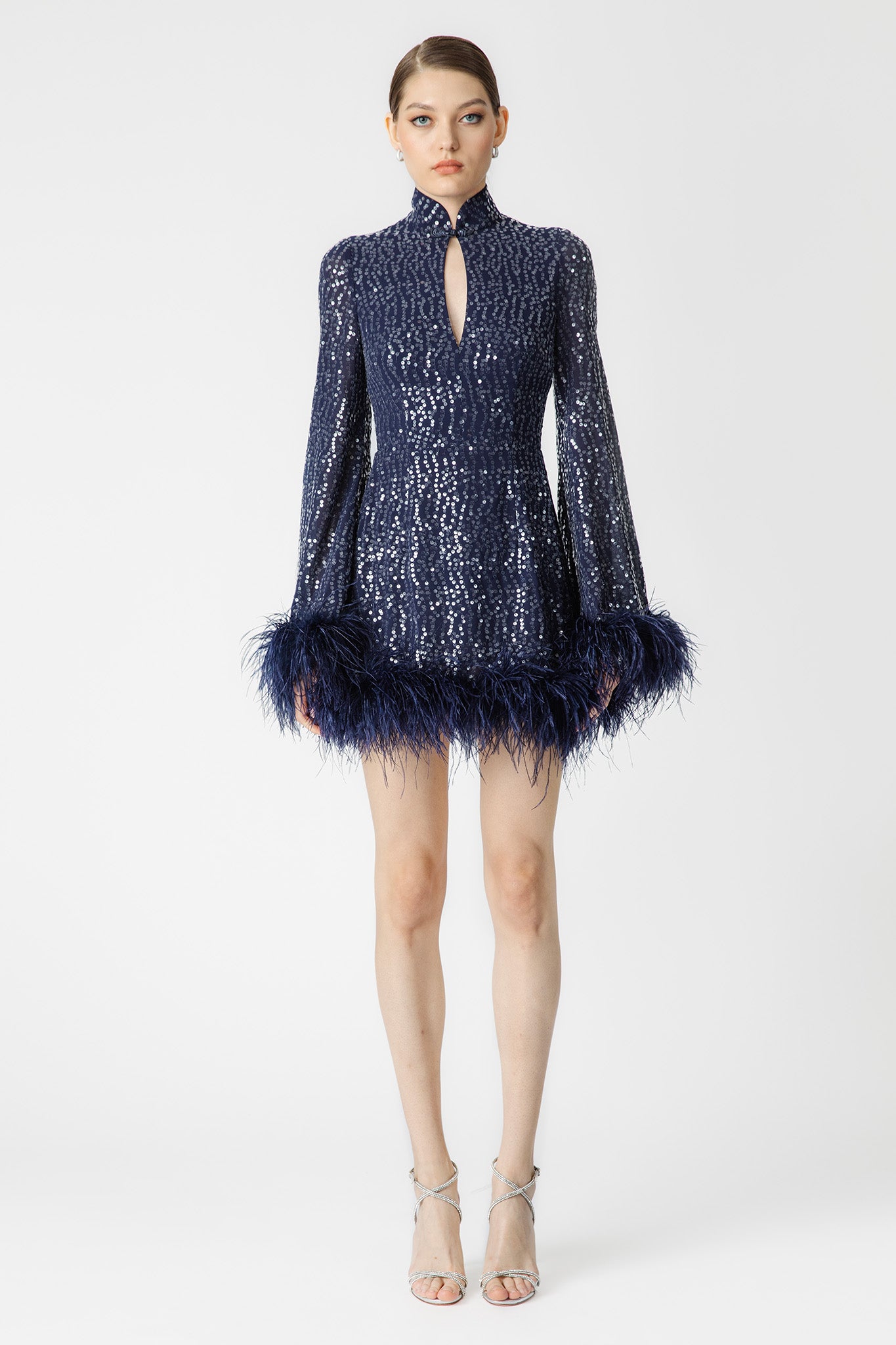 SAU LEE Bianca Mini Dress - Midnight Blue / 00
