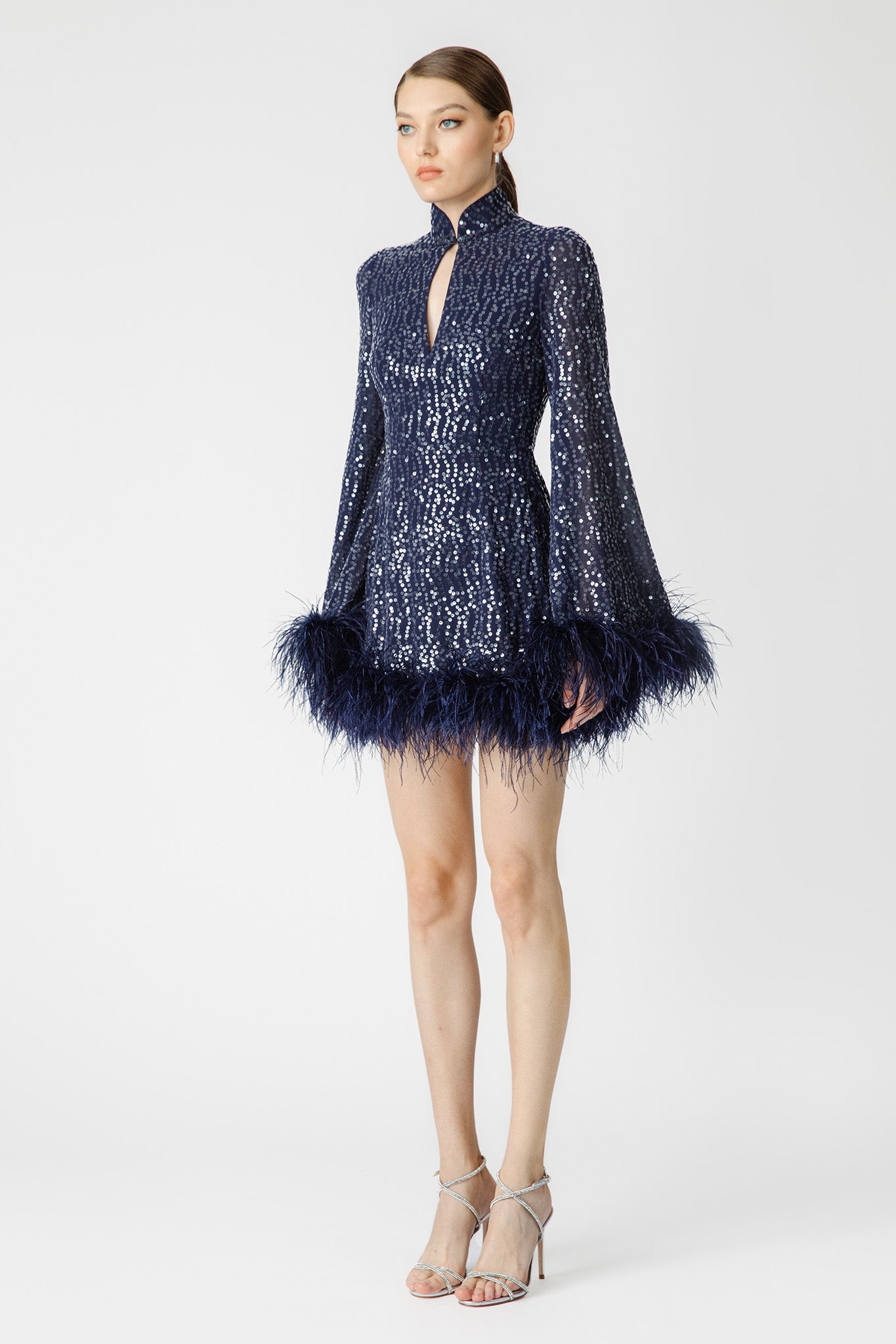 SAU LEE Bianca Mini Dress - Midnight Blue / 00