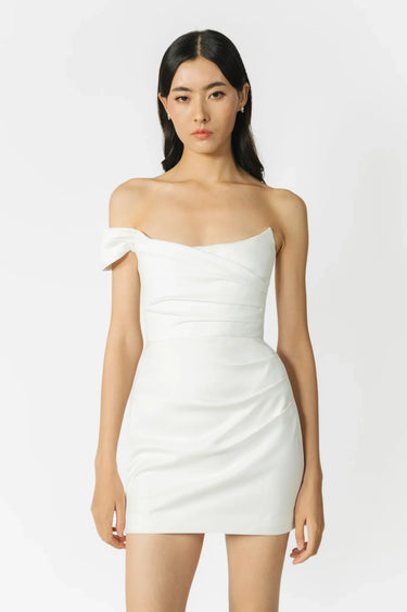SAU LEE Brenda Mini Dress - White / 00