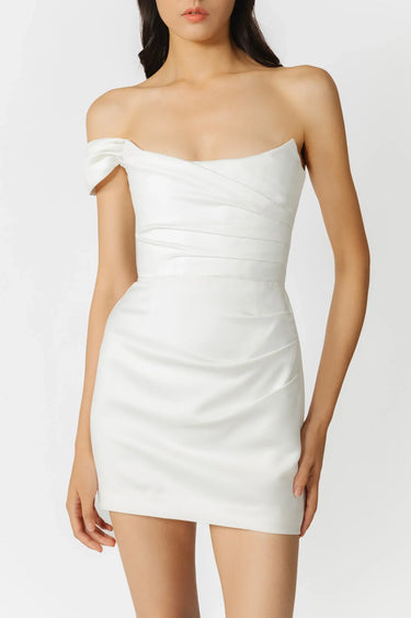 SAU LEE Brenda Mini Dress - White / 00