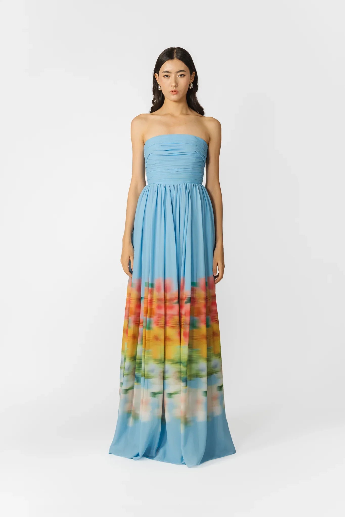 SAU LEE Camille Dress - Blue Multi / 00