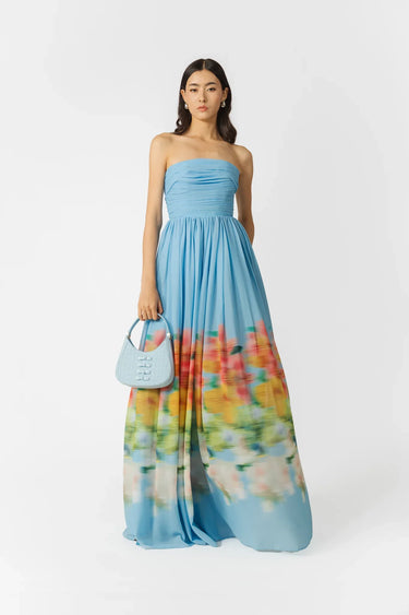 SAU LEE Camille Dress - Blue Multi / 00