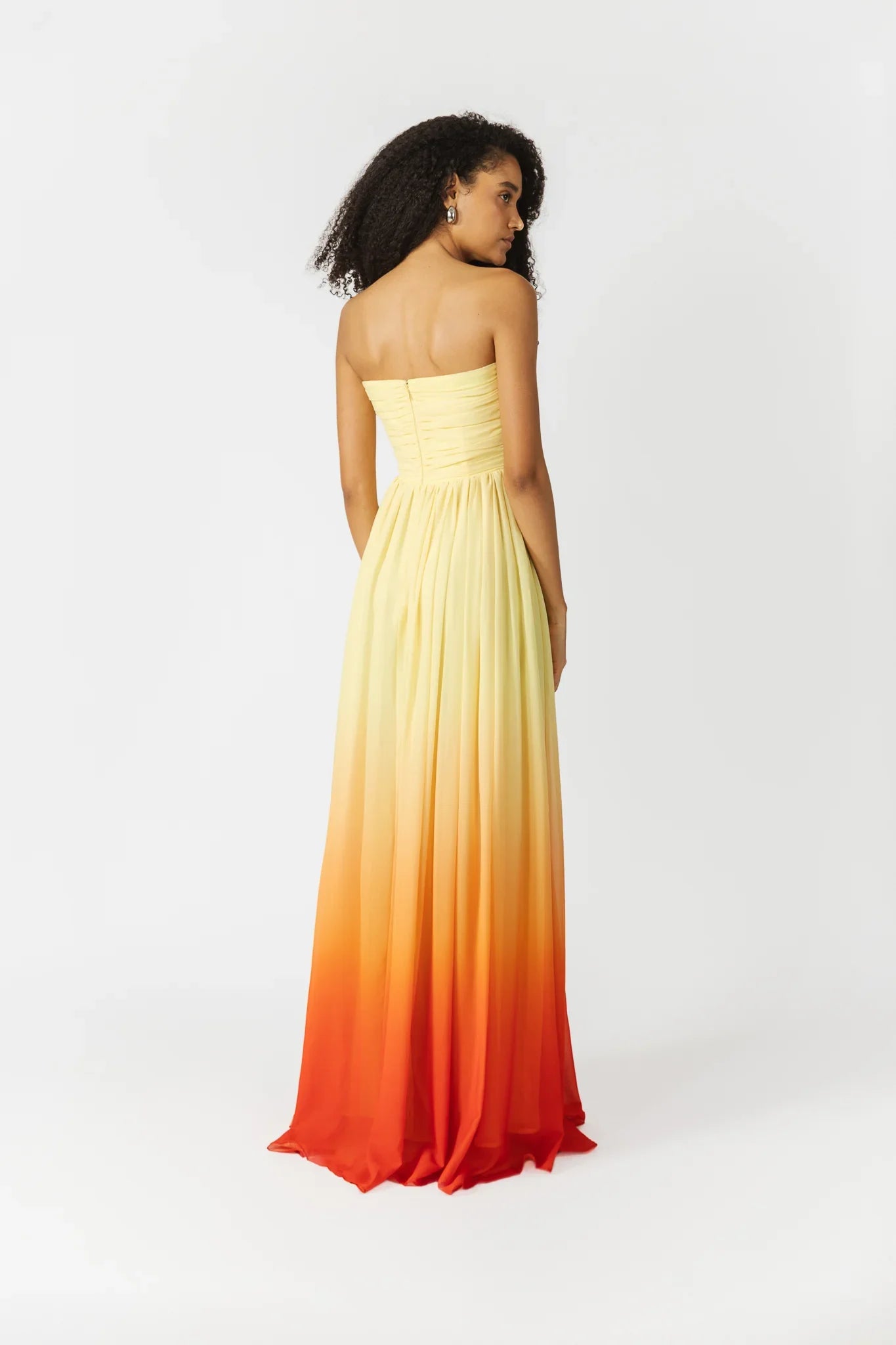 SAU LEE Camille Dress - Sunset Ombre / 00