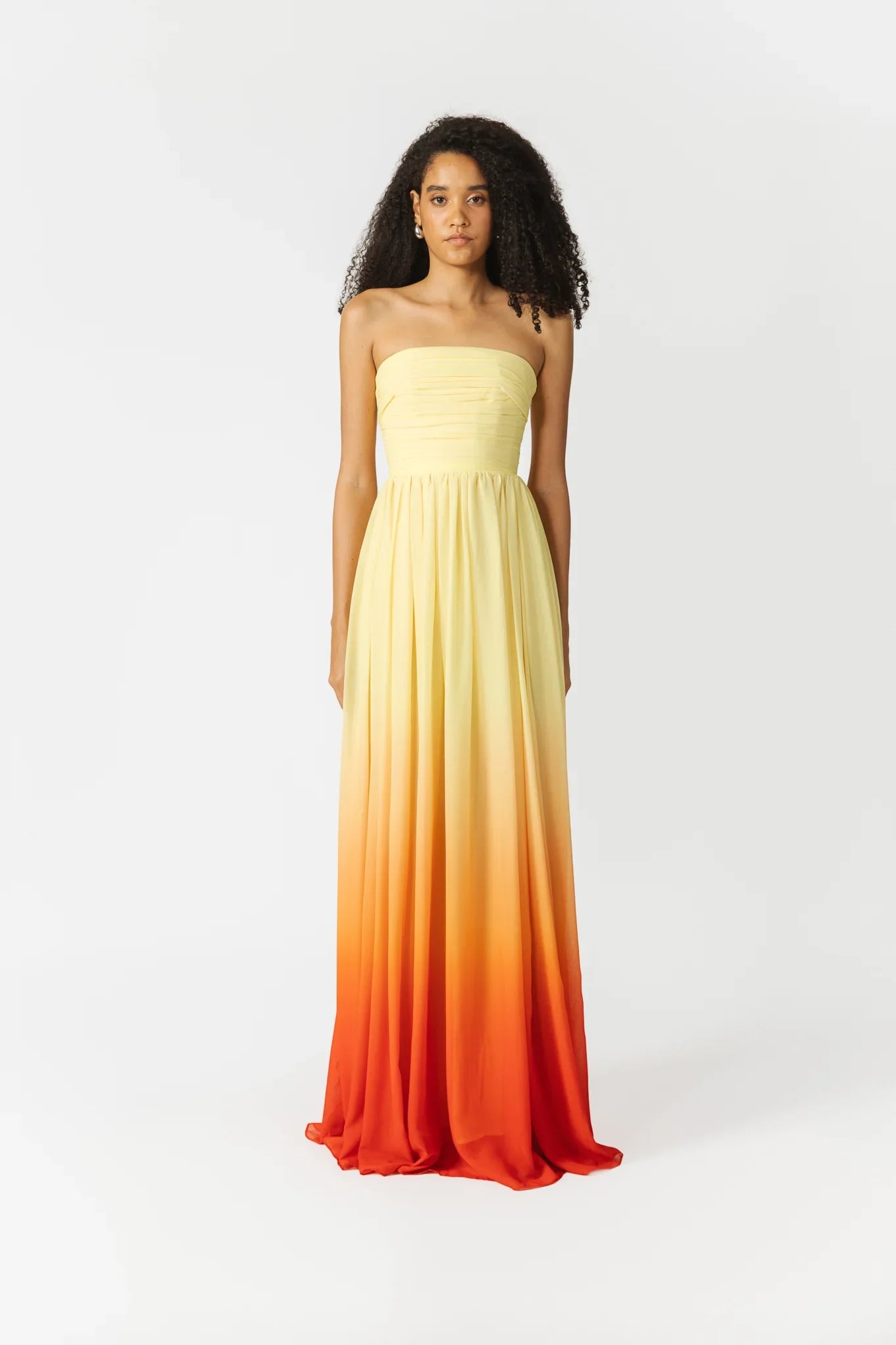 SAU LEE Camille Dress - Sunset Ombre / 00