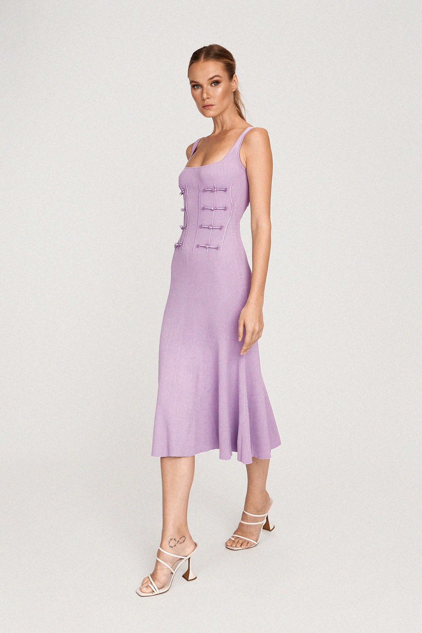 Daniela Knit Dress - Lavender #Sau Lee