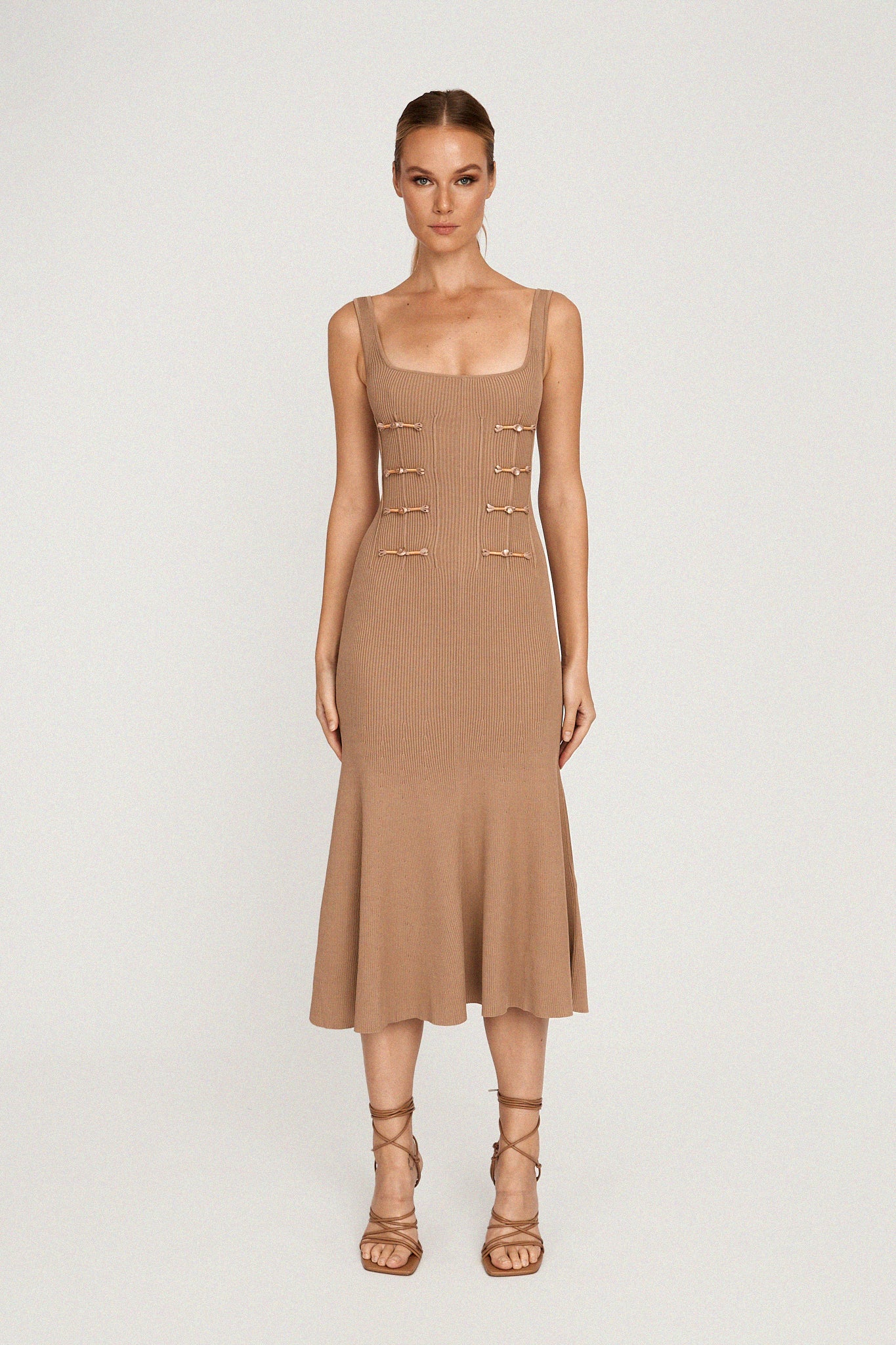 Daniela Knitted Midi Dress-SAU LEE