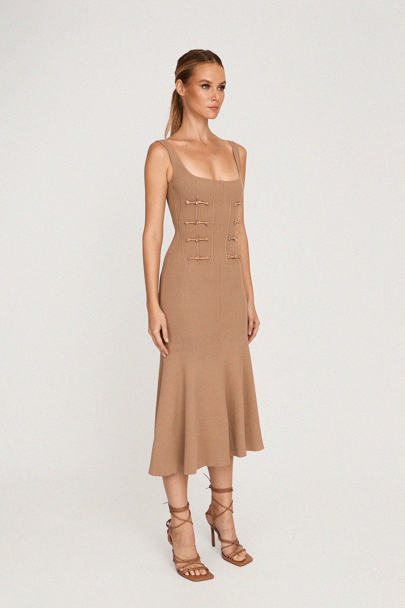 Daniela Knitted Midi Dress-SAU LEE