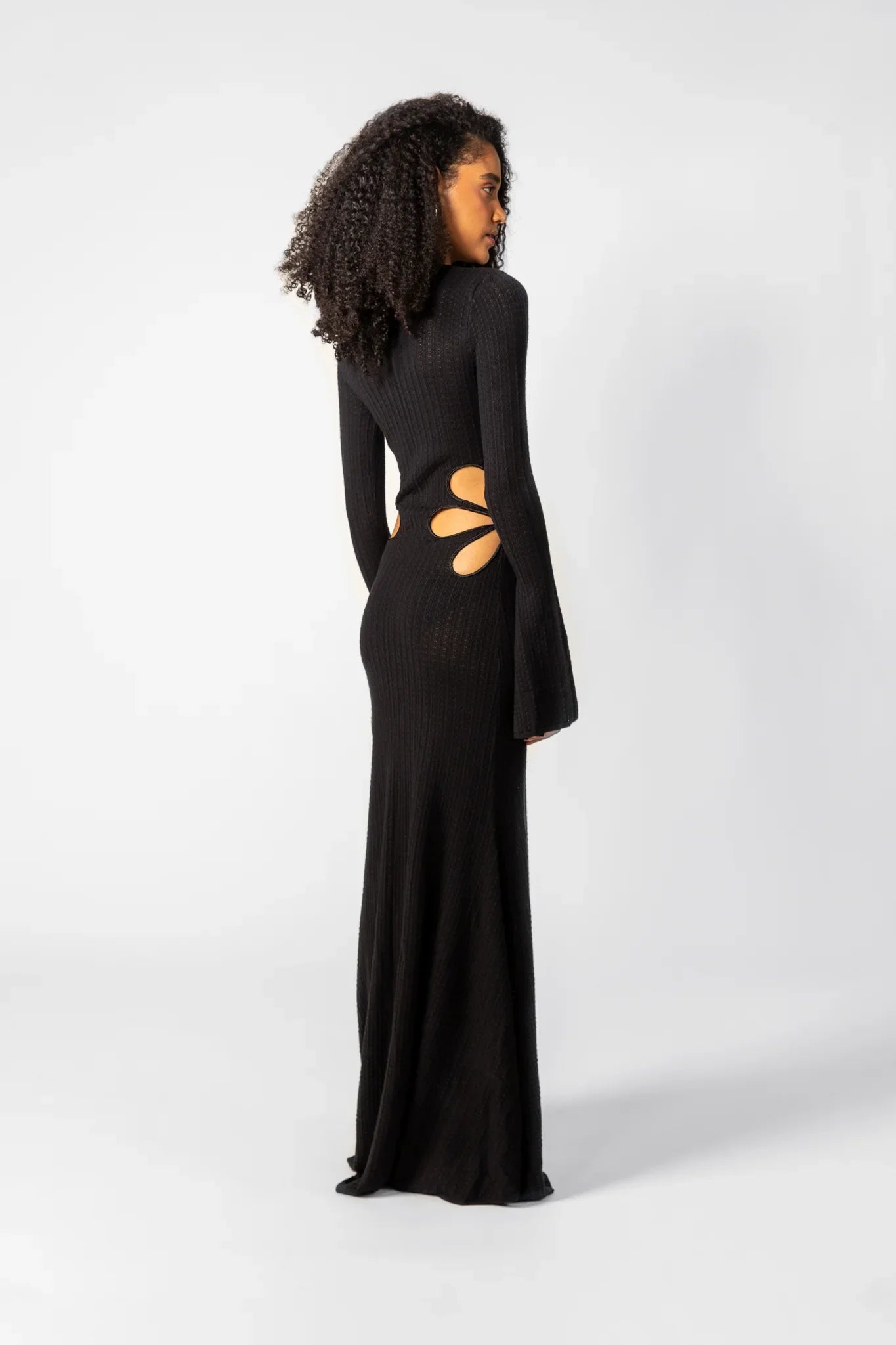 SAU LEE Destiny Knit Dress - Black / 00