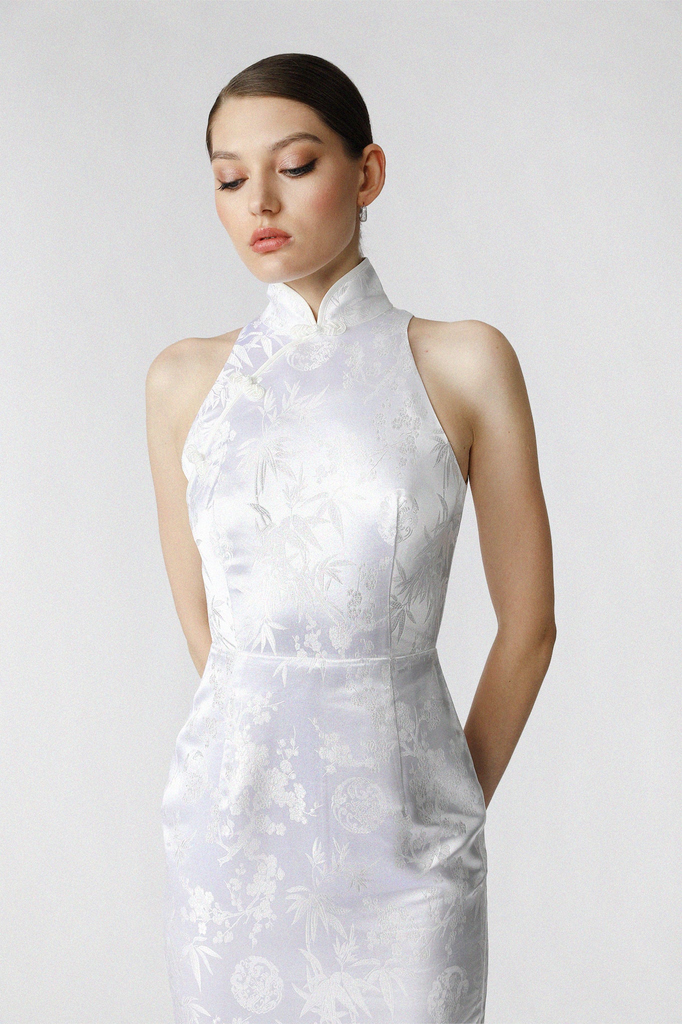 Jill Chinese Jacquard Pencil Dress-SAU LEE