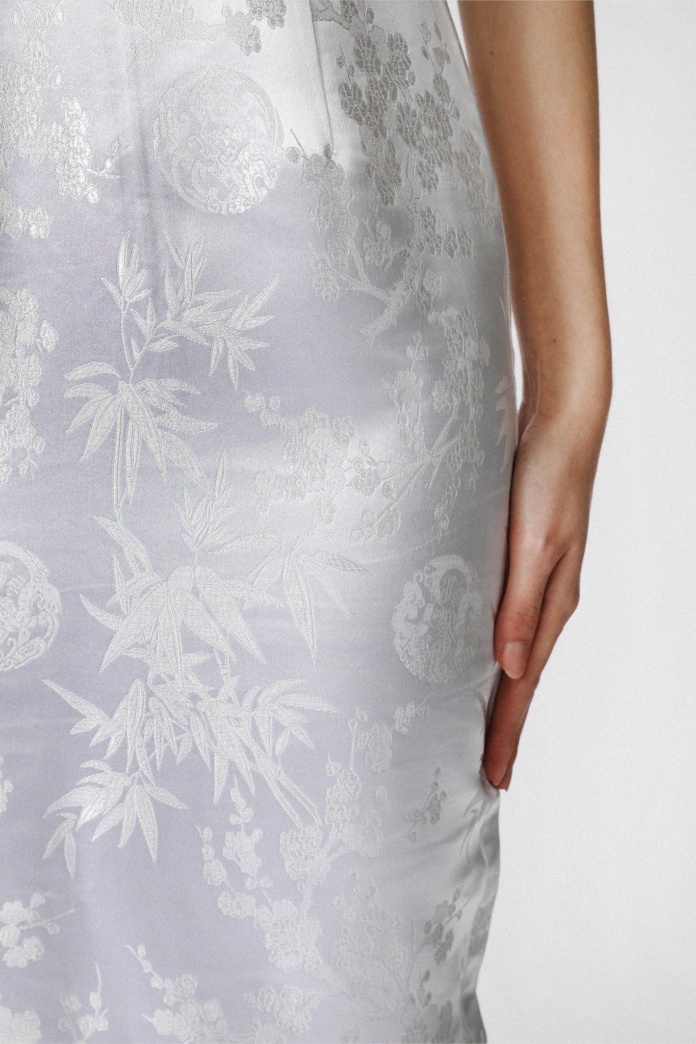 Jill Chinese Jacquard Pencil Dress-Ivory-SAU LEE#color_ivory