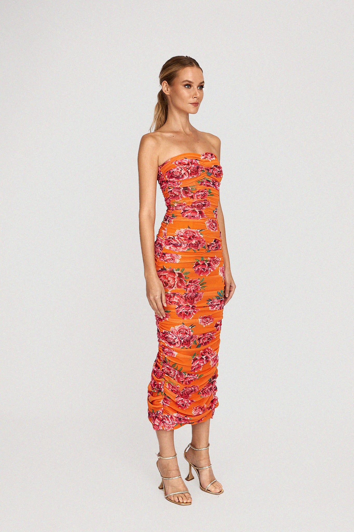 Farrah Dress - Orange Multi