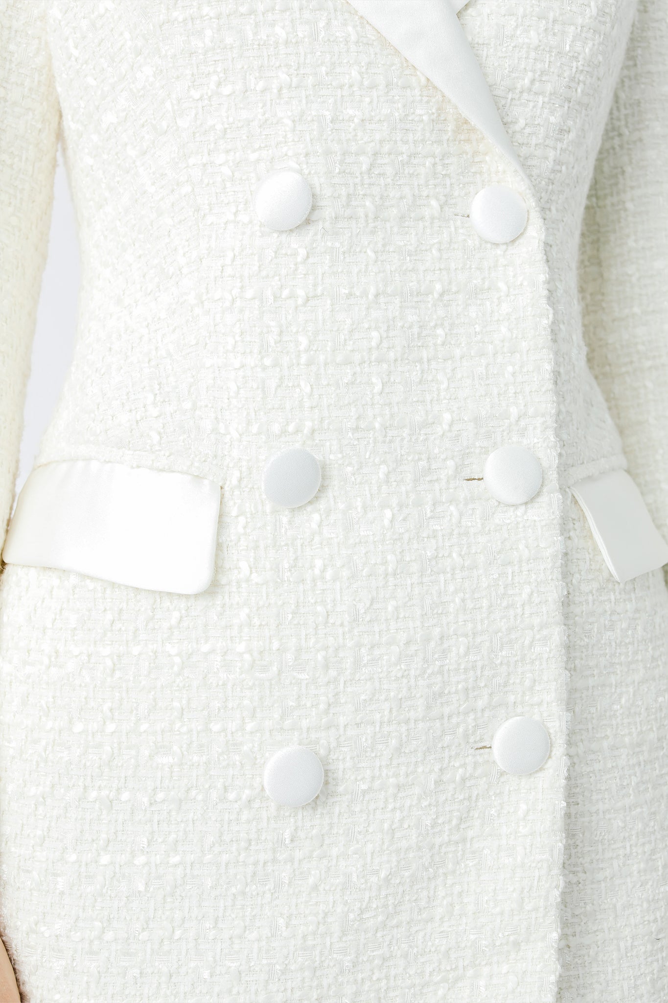 Alexis Tweed Dress - Ivory #Sau Lee
