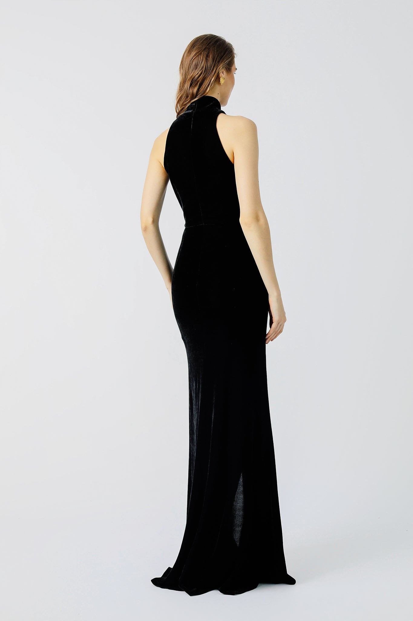 Ariana Velvet Gown - Black #Sau Lee