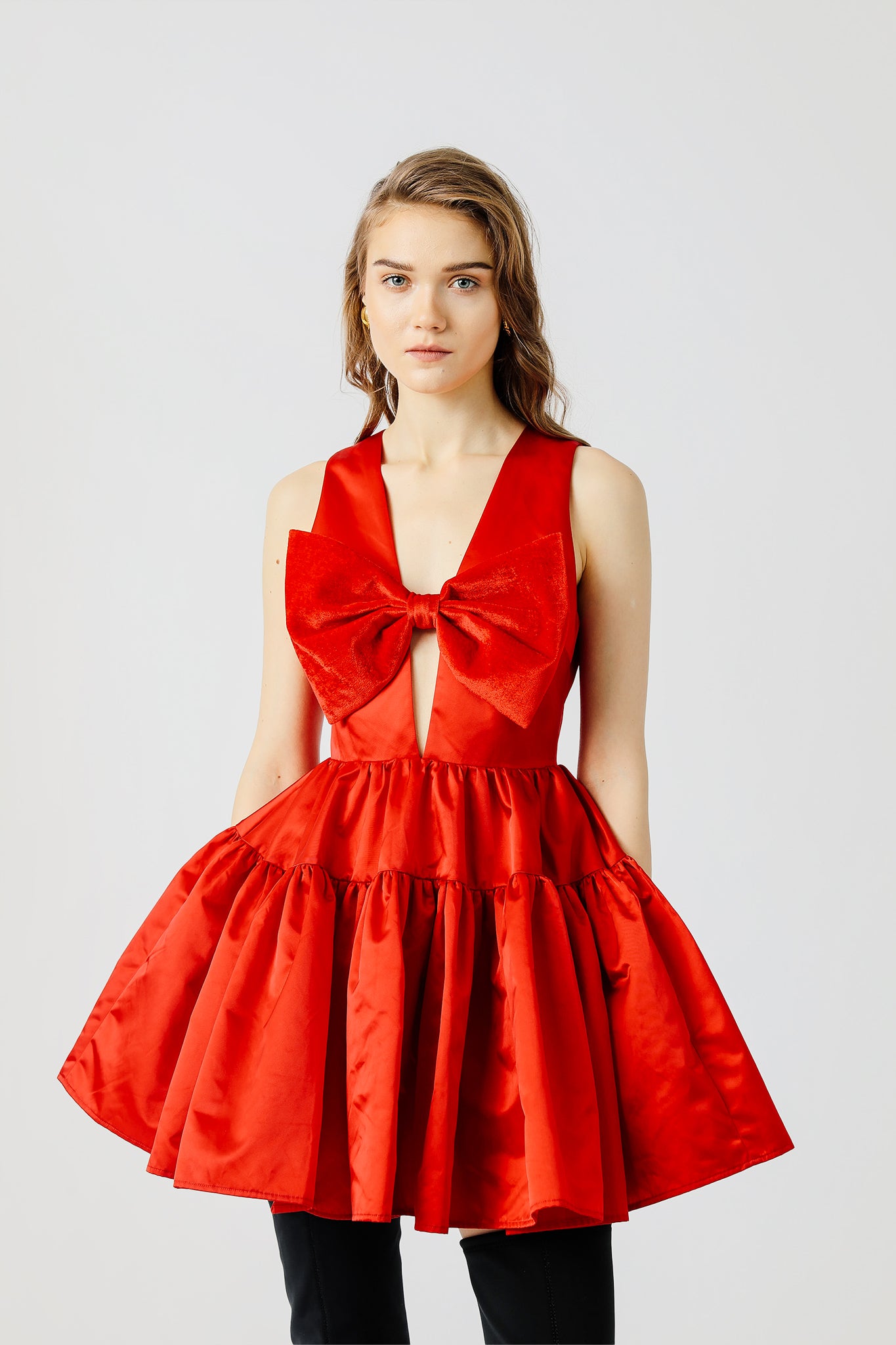 Emilie Dress - Red #SAU LEE
