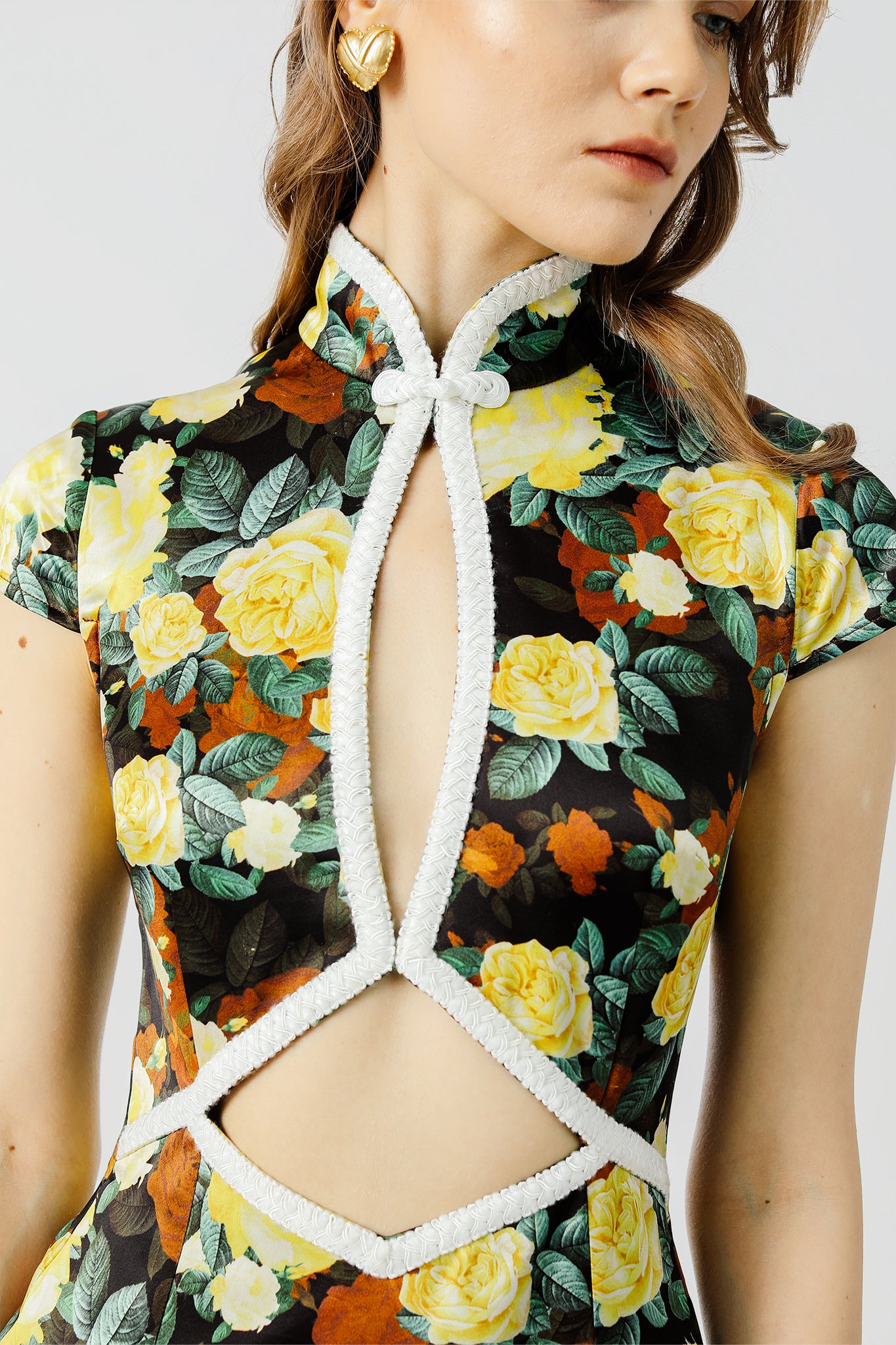 Maggie Dress - Black Yellow #Sau Lee
