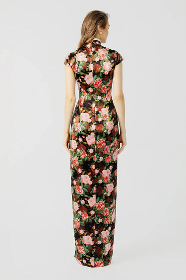 SAU LEE Moira Cut-out Dress - Black/Pink / 00