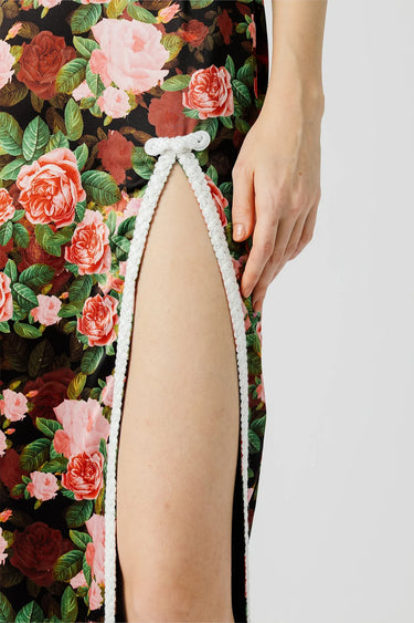 SAU LEE Moira Cut-out Dress - Black/Pink / 00