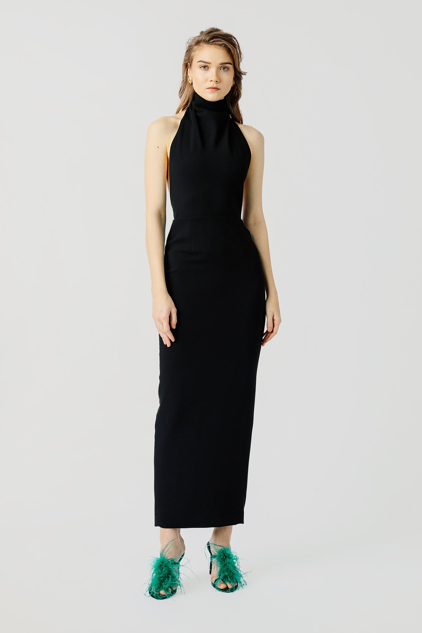 Patricia Backless Midi Dress-SAU LEE