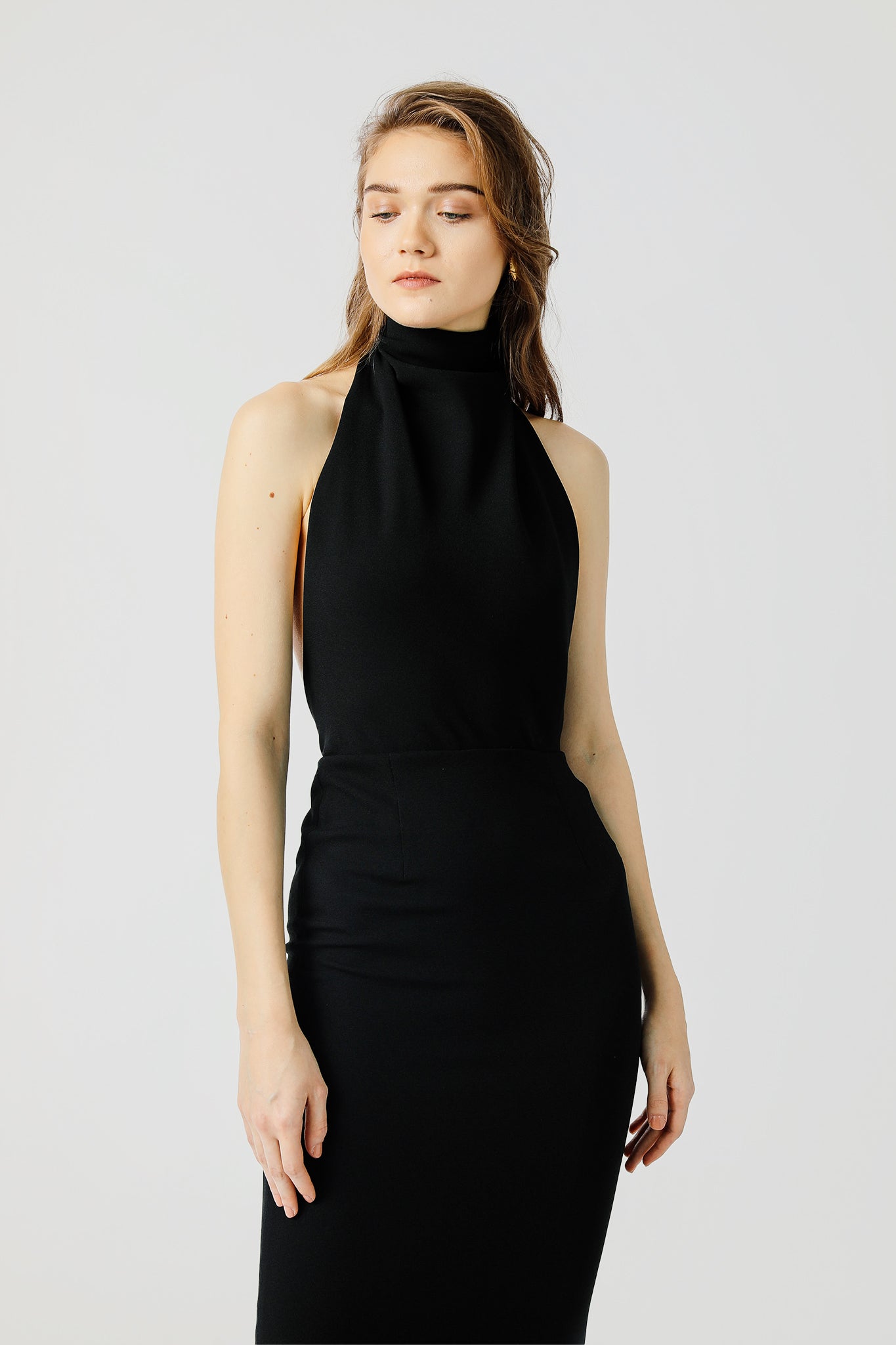 Patricia Backless Midi Dress-SAU LEE