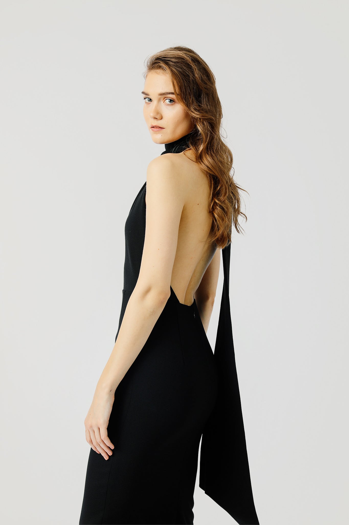 Patricia Backless Midi Dress-SAU LEE