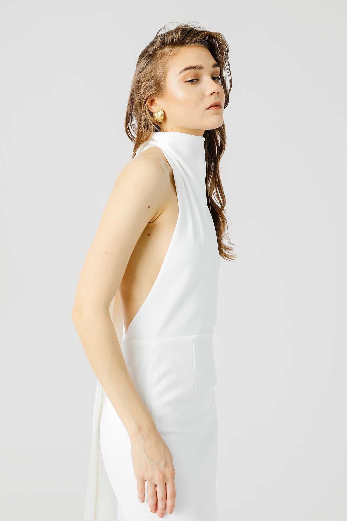 Patricia Backless Midi Dress-SAU LEE