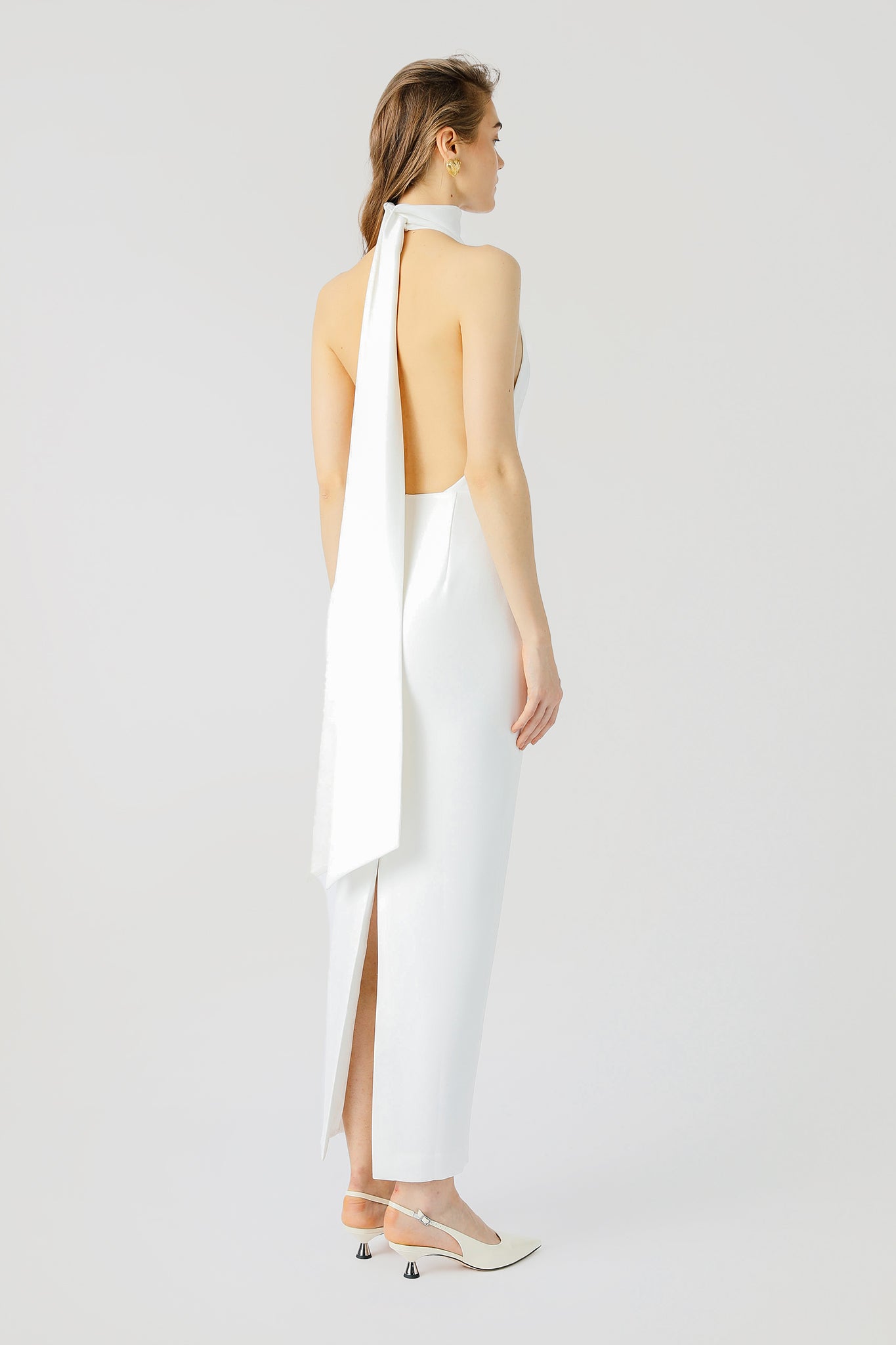 Patricia Backless Midi Dress-SAU LEE