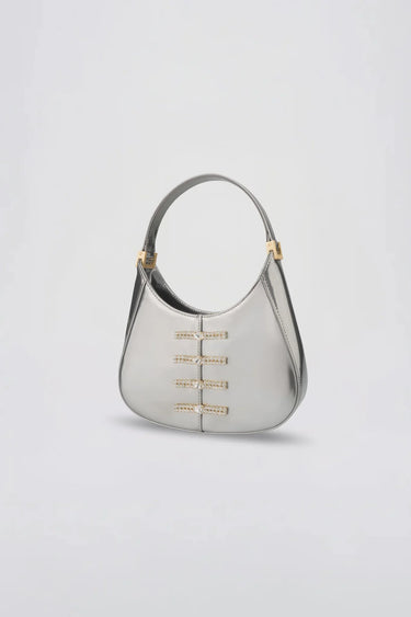 SAU LEE mini sau PATENT MINI BAG - Gunmetal