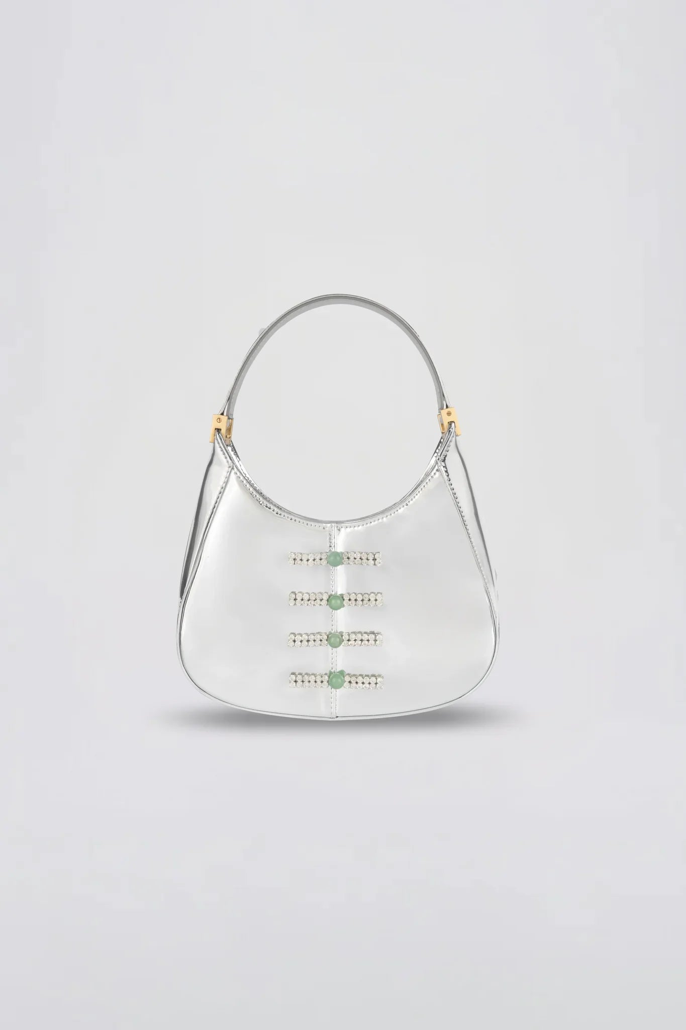 SAU LEE mini sau PATENT MINI BAG - Silver