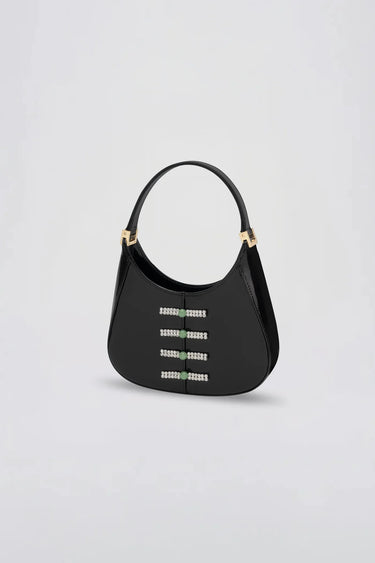 SAU LEE mini sau PATENT MINI BAG - Black