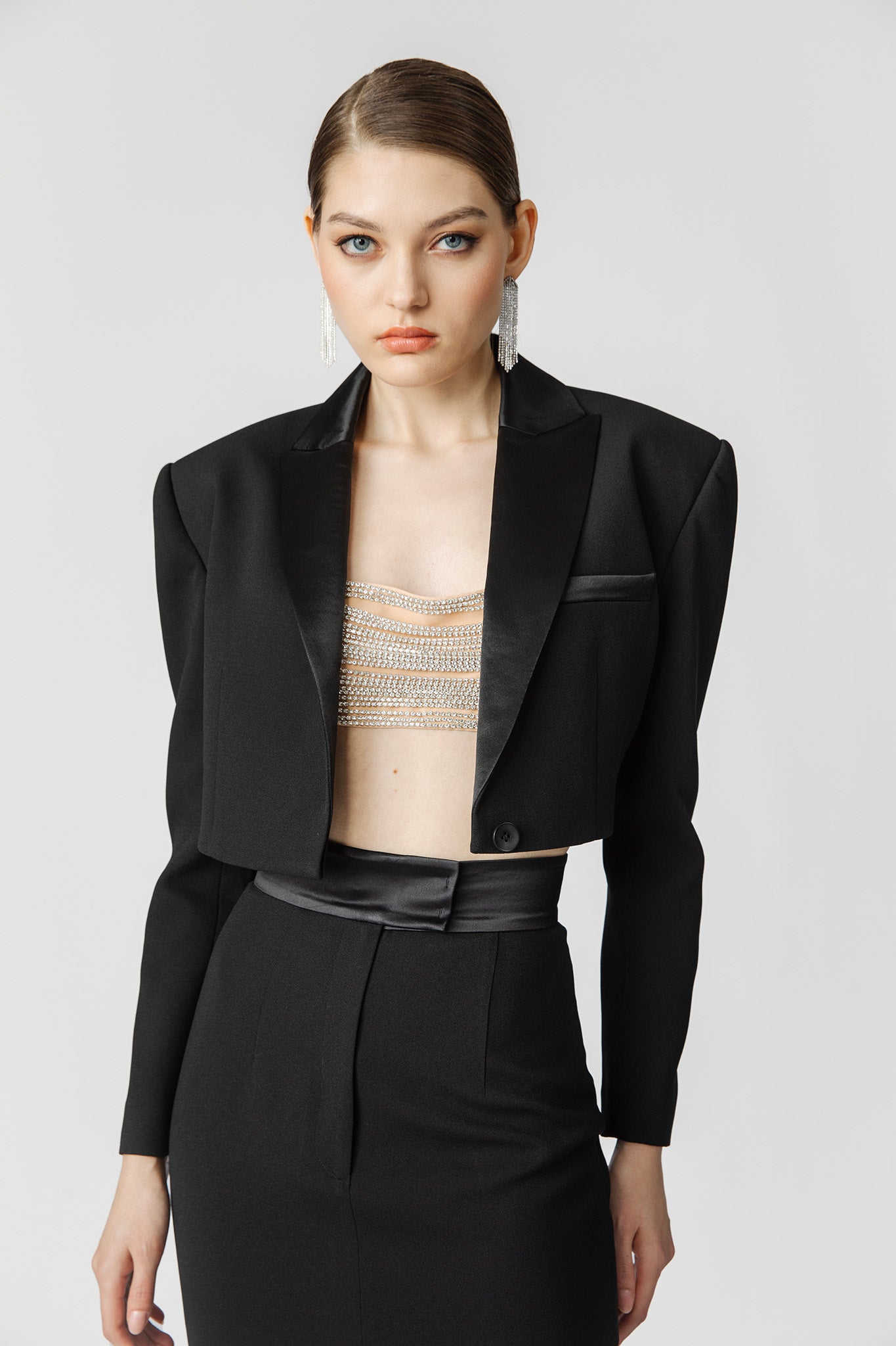 Indya Cropped Blazer-SAU LEE