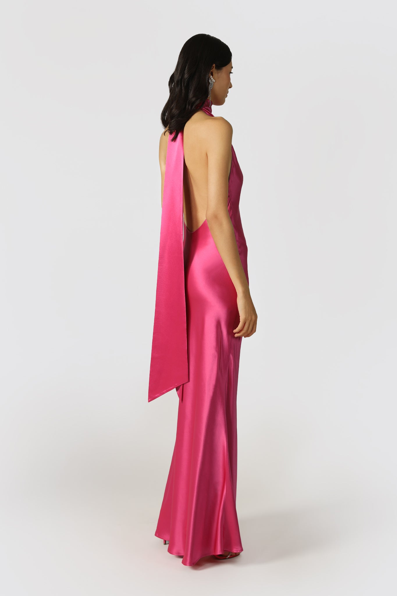 Penelope Backless Satin Gown-SAU LEE