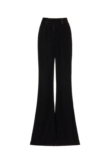 SAU LEE Tomas Velvet Pant - Black / 00