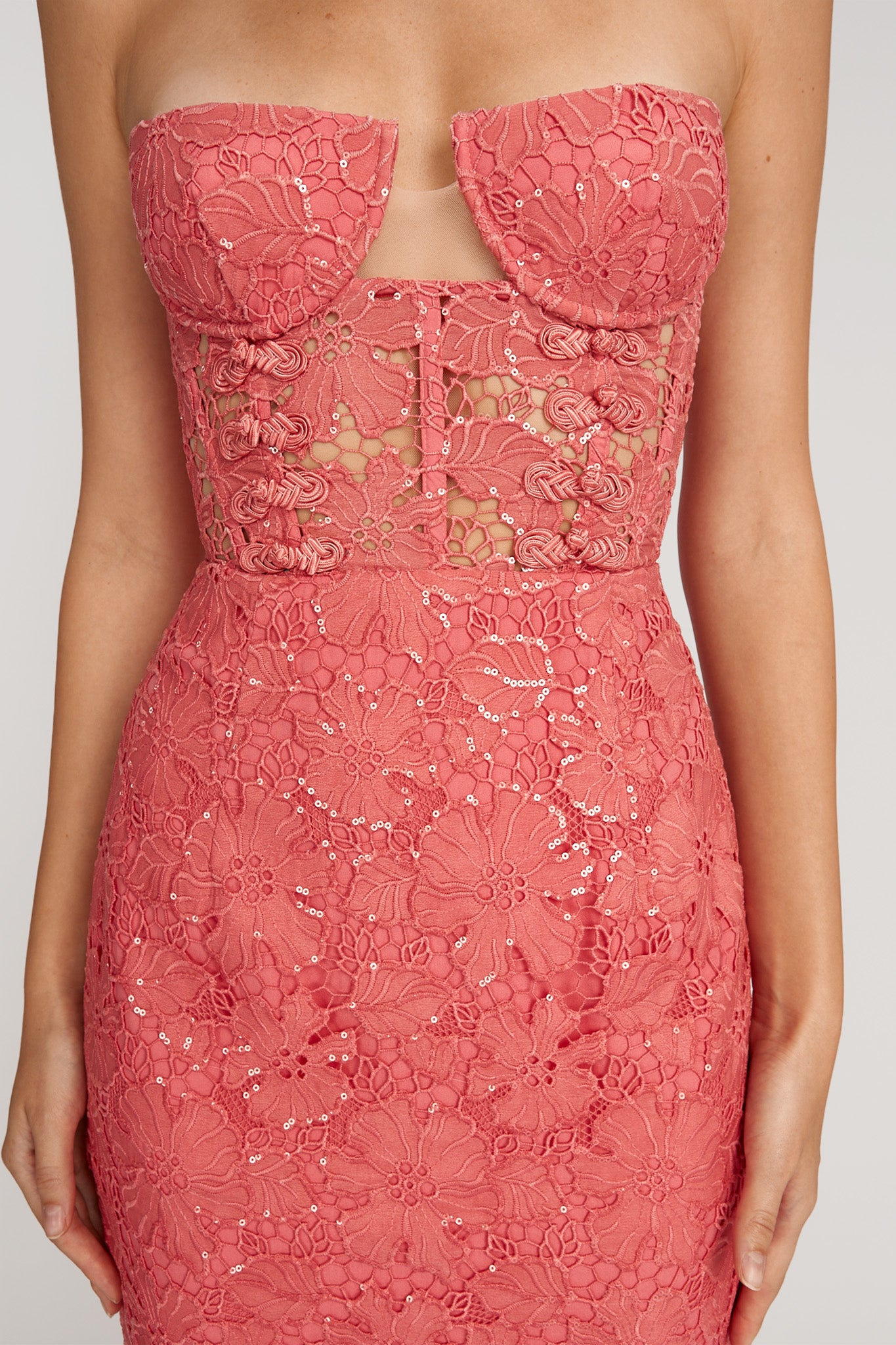 Renee Dress - Coral - SAU LEE