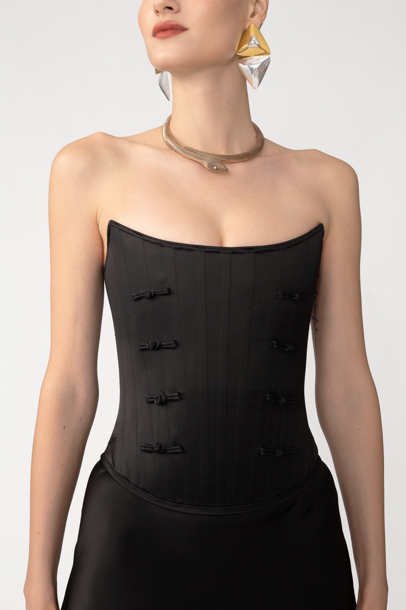 Della Satin Corset Top