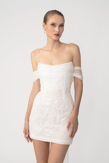 Freya Embroidered Mini Dress