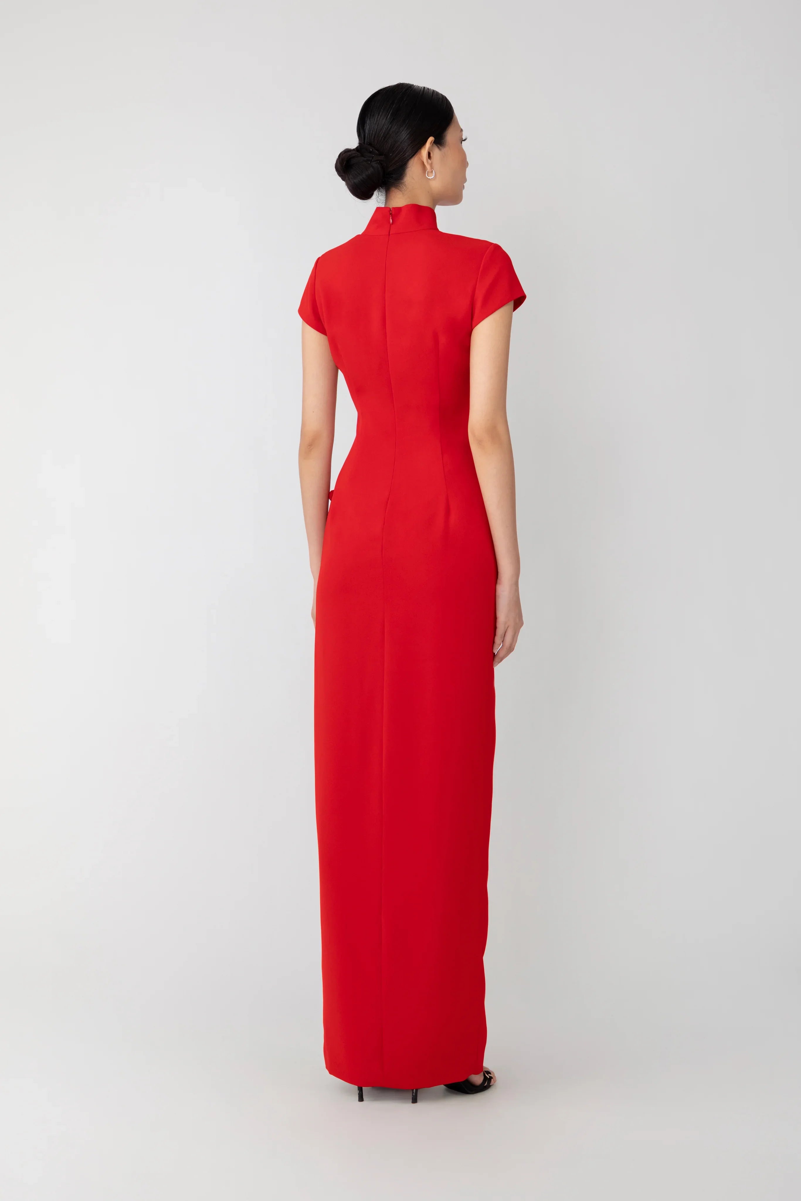SAU LEE Isabella Maxi Dress - Red / 00