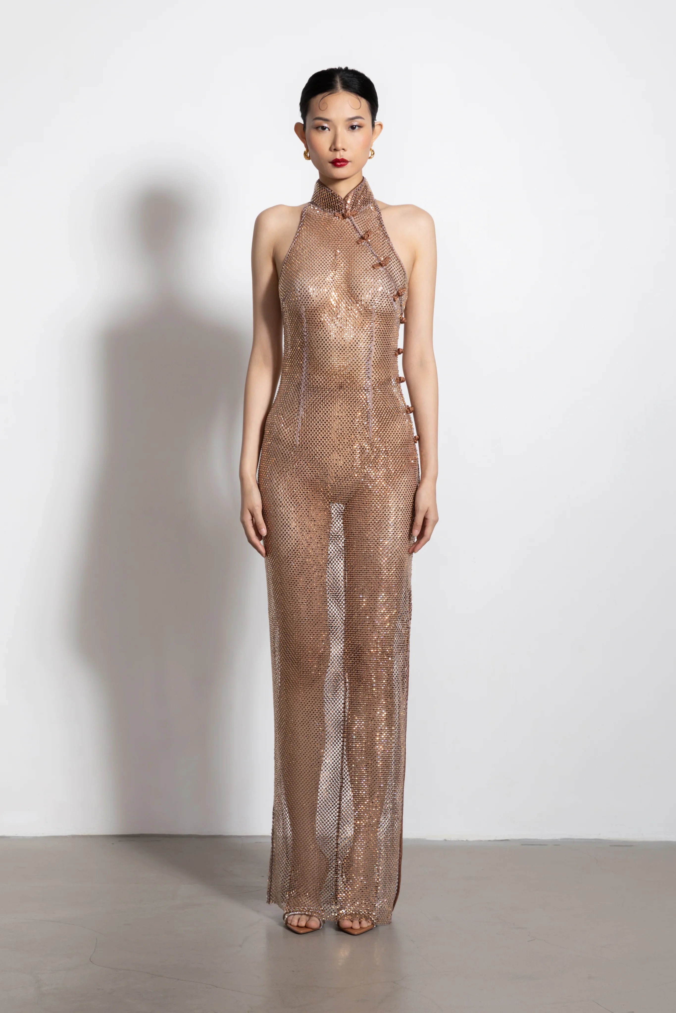 SAU LEE Shao Dress - Copper / 00