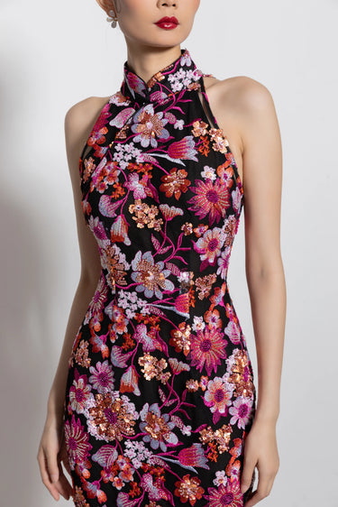 SAU LEE Hwa Maxi Dress - Pink Multi / 00