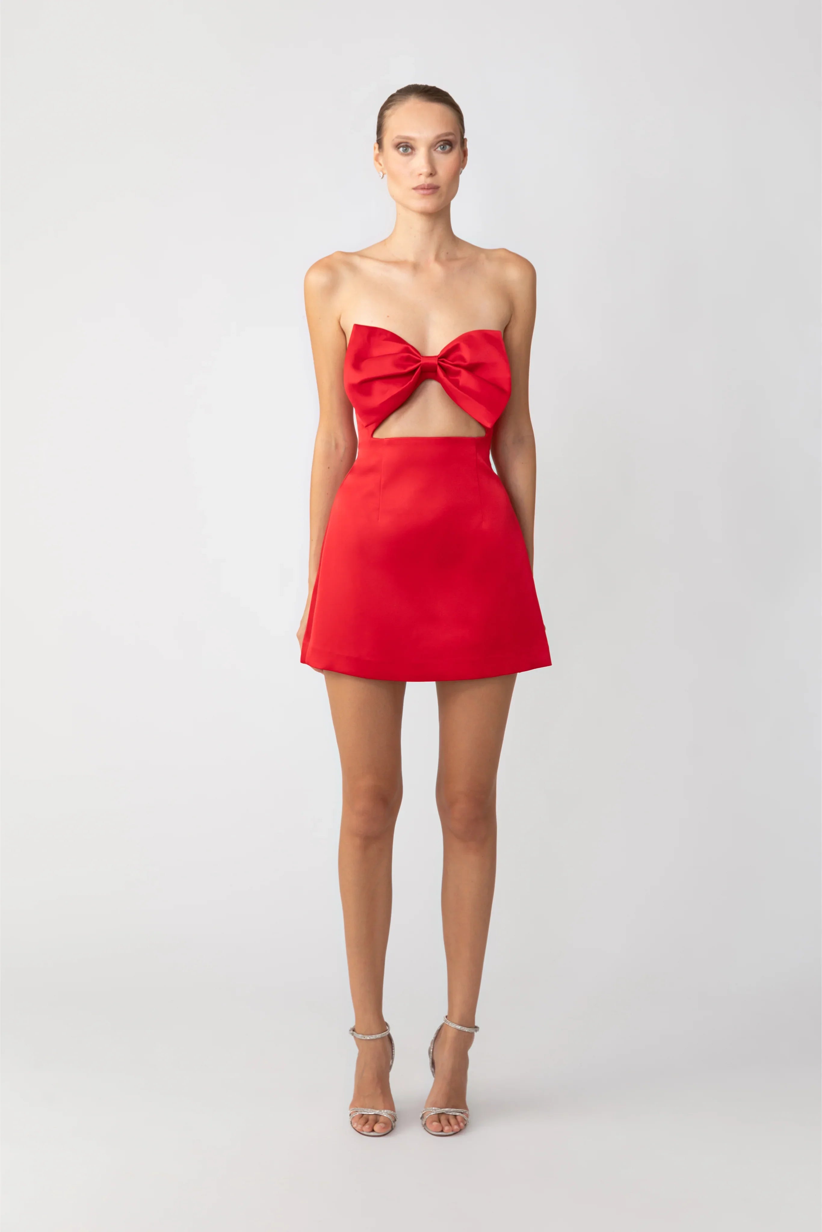 sau lee red mini dress Ella Strapless Mini Dress