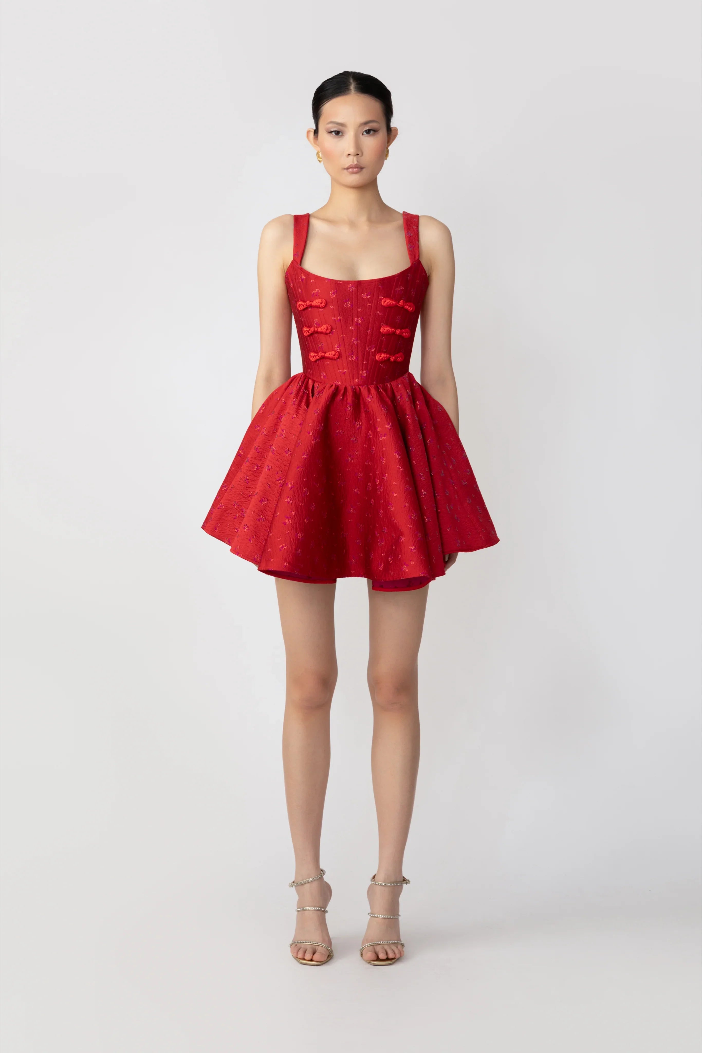 jolie red short sleeve mini dress JOELLE MINI DRESS