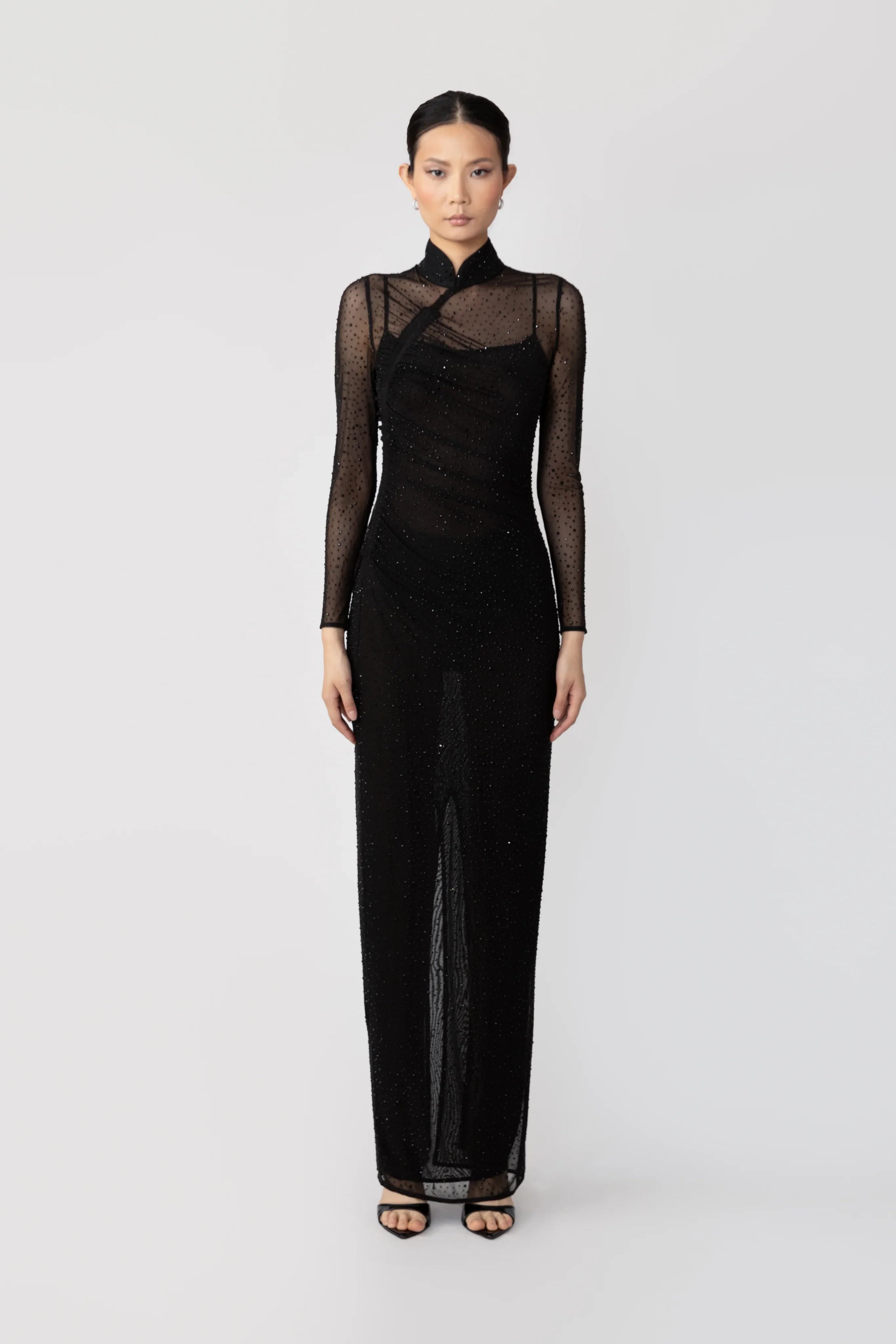 Kalie Mesh Dress PL-Black main image 1