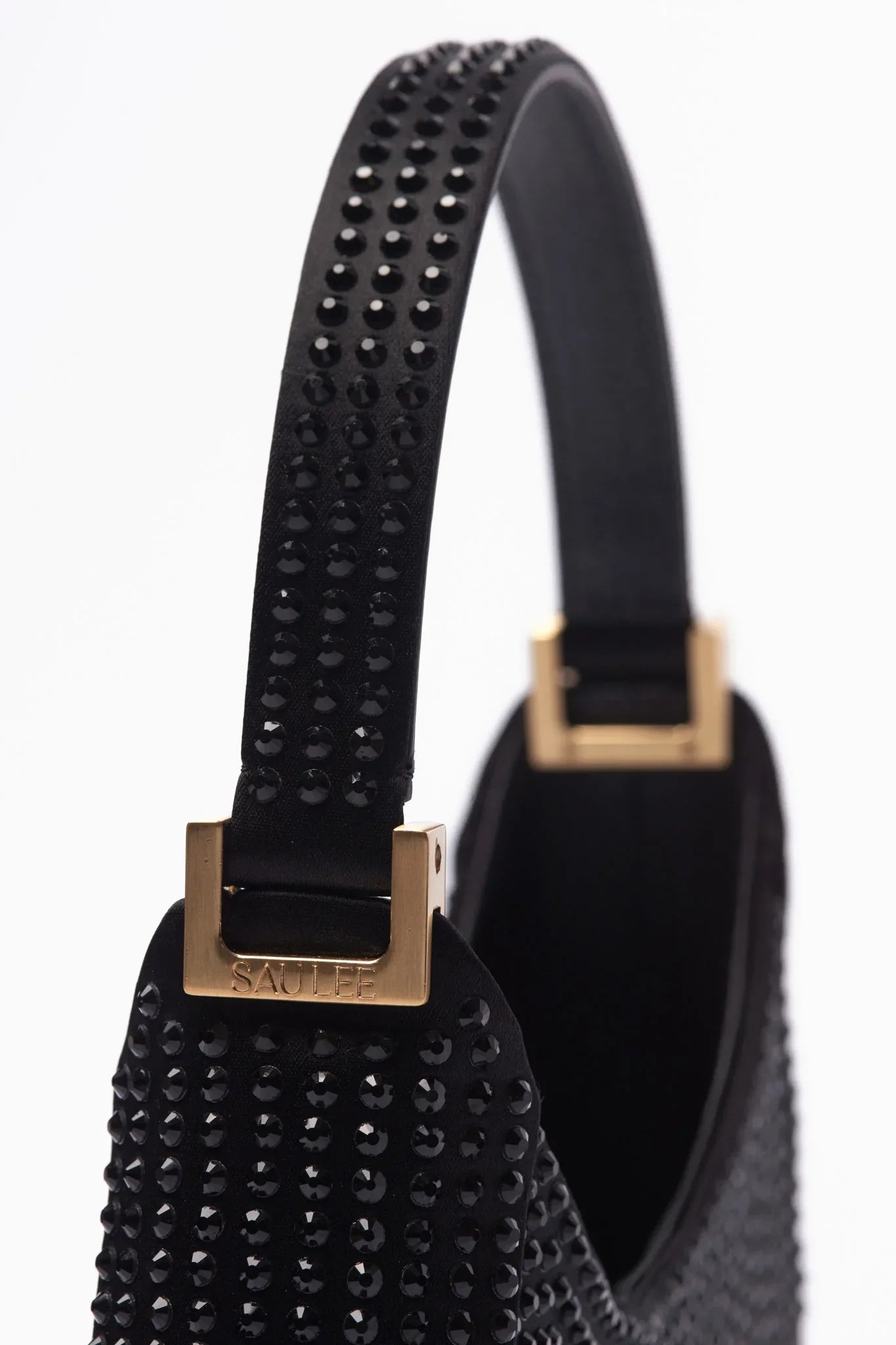 SAU LEE mini sau CRYSTAL MINI BAG - Black