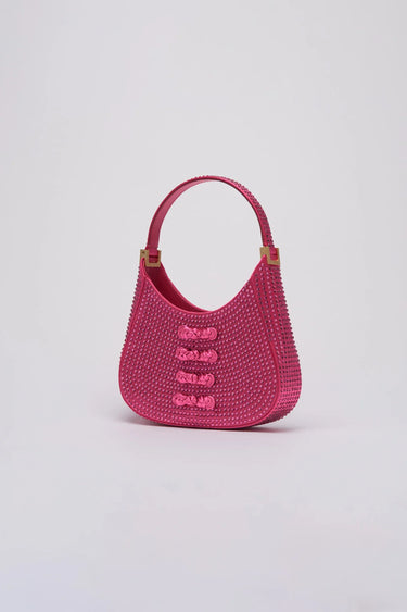 SAU LEE mini sau CRYSTAL MINI BAG - Fuchsia
