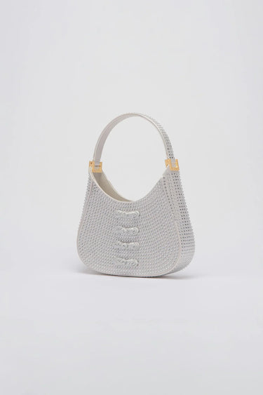 SAU LEE mini sau CRYSTAL MINI BAG - Silver