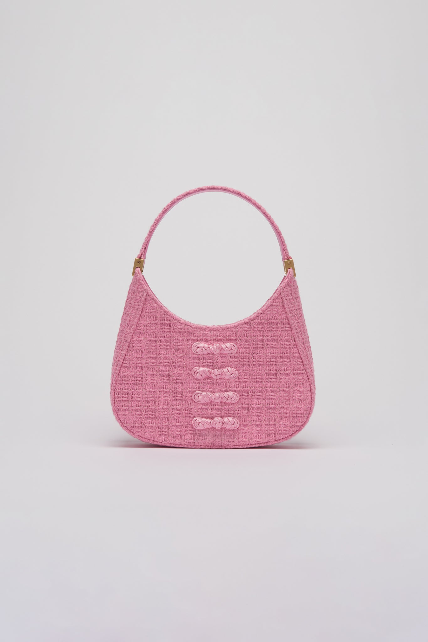 mini sau Tweed mini bag - SAU LEE #color_baby pink