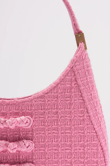 SAU LEE mini sau TWEED MINI BAG - Baby Pink