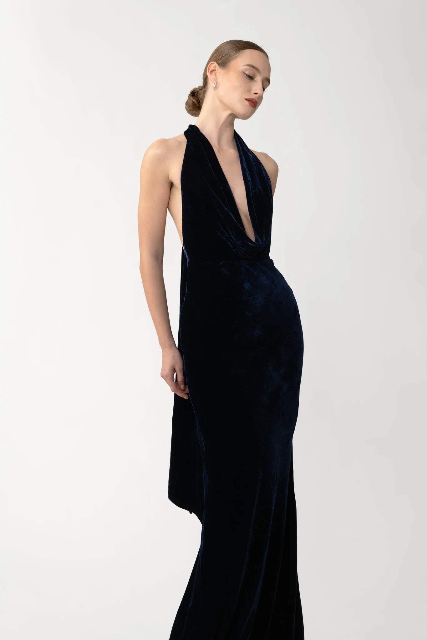 Pearl Velvet Gown